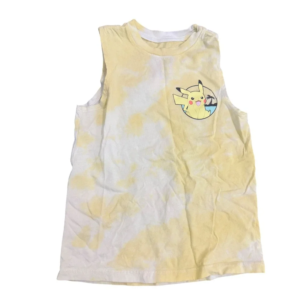 Boys Tank Top Lot Size 5T Athletic Works Cat Jack Pokemon Summer‎ Bundle